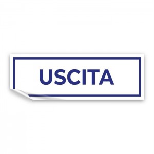 Uscita v4 in Pvc adesivo flessibile da parete