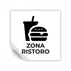 Zona ristoro V3 in Pvc adesivo flessibile da parete