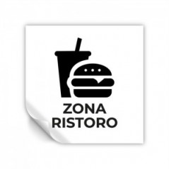 Zona ristoro V3 in Pvc adesivo flessibile da parete