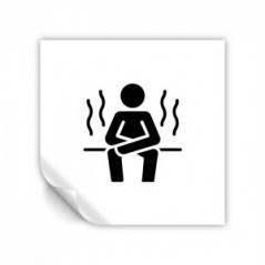 Zona sauna v1 in Pvc adesivo flessibile da parete