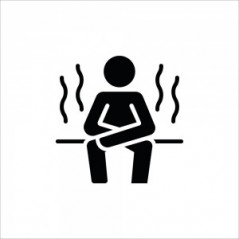 Zona sauna v1 in Pvc adesivo flessibile da parete