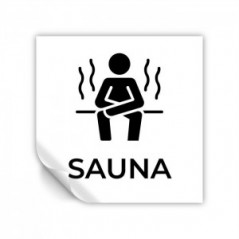 Zona sauna v2 in Pvc adesivo flessibile da parete