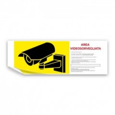 Area videosorvegliata v6 in Pvc adesivo flessibile da parete