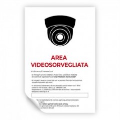 Area videosorvegliata v7 in Pvc adesivo flessibile da parete