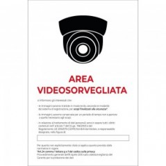 Area videosorvegliata v7 in Pvc adesivo flessibile da parete