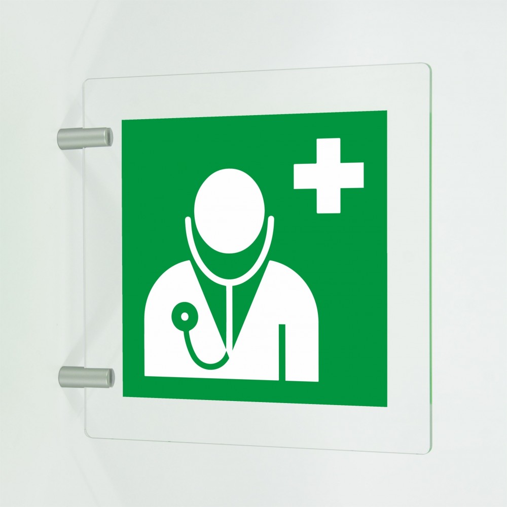 Medico in plex trasp a bandiera - E009