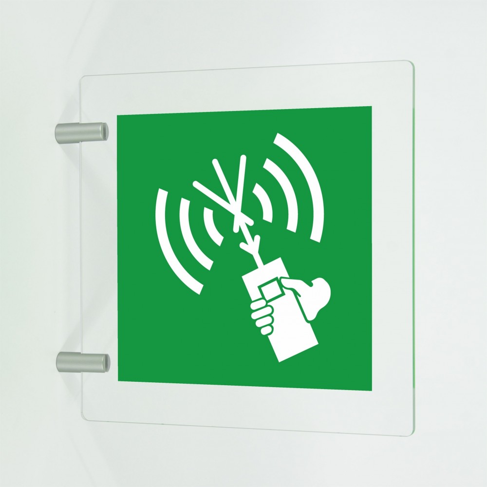 Radiotelefono a due vie VHF in plex trasp a bandiera - E051