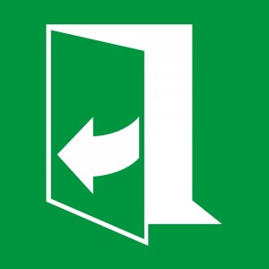 Tirare verso sinistra per aprire in plex trasp a bandiera - E058