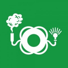 Salvagente con boetta luminosa e fumogeno in plex trasp a bandiera - E068