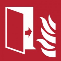 Porta tagliafuoco in plex trasp a bandiera - F007