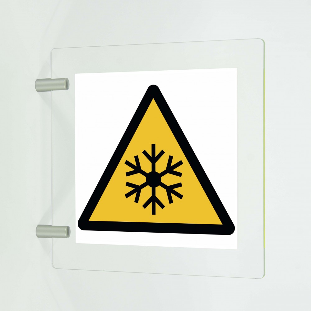 Bassa temperatura in plex trasp a bandiera - W010