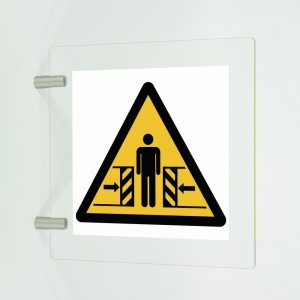 Schiacciamento in plex trasp a bandiera - W019