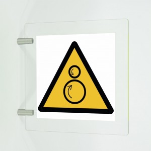 Rulli controrotanti in plex trasp a bandiera - W025