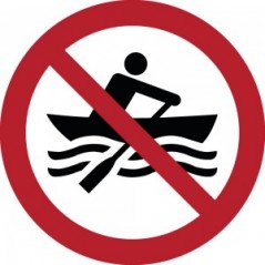 Divieto di mezzi ad azionamento manuale in plex trasp a bandiera - P055