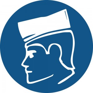 Berretto obbligatorio in plexiglass trasparente a bandiera