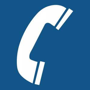 Telefono in plexiglass trasparente a bandiera