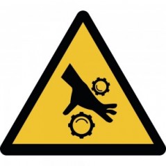 Rischio di schiacciamento rulli dentati in plexiglass trasparente a bandiera