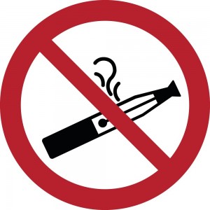 Vietato svapare in plexiglass trasparente a bandiera