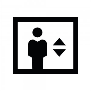 Ascensore v4 in plexiglass trasparente a bandiera