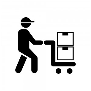 Magazzino v1 in plexiglass trasparente a bandiera