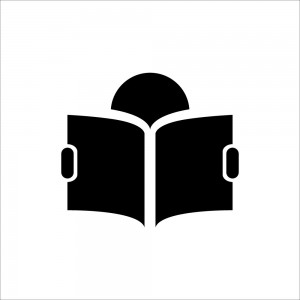 Sala lettura v1 in plexiglass trasparente a bandiera