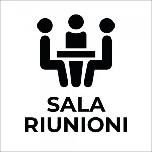 Sala riunioni v4 in plexiglass trasparente a bandiera