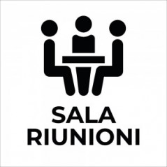 Sala riunioni v4 in plexiglass trasparente a bandiera