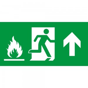 Uscita emergenza con fiamme alto in plexiglass trasparente da soffitto