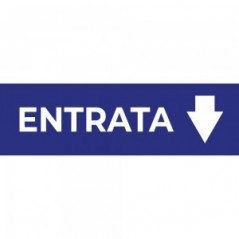 Entrata freccia basso v1 in plexiglass trasparente da soffitto