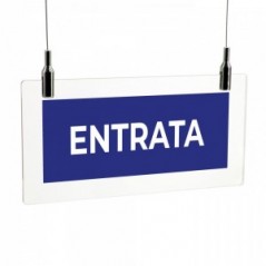 Entrata v1 in plexiglass trasparente da soffitto
