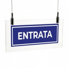Entrata v2 in plexiglass trasparente da soffitto