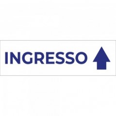 Ingresso freccia alto v3 in plexiglass trasparente da soffitto