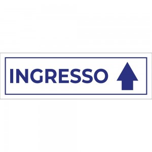 Ingresso freccia alto v4 in plexiglass trasparente da soffitto