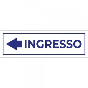 Ingresso freccia sinistra v4 in plexiglass trasparente da soffitto