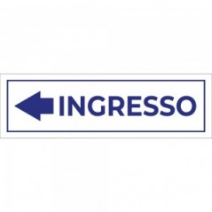 Ingresso freccia sinistra v4 in plexiglass trasparente da soffitto