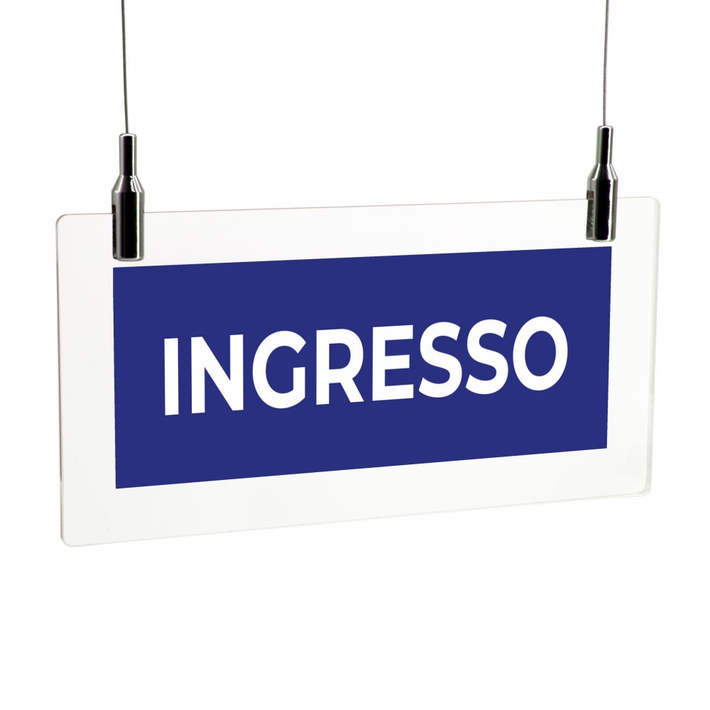 Ingresso v1 in plexiglass trasparente da soffitto