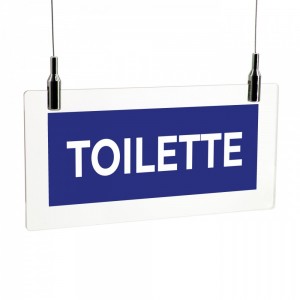 Toilette lungo v1 in plexiglass trasparente da soffitto