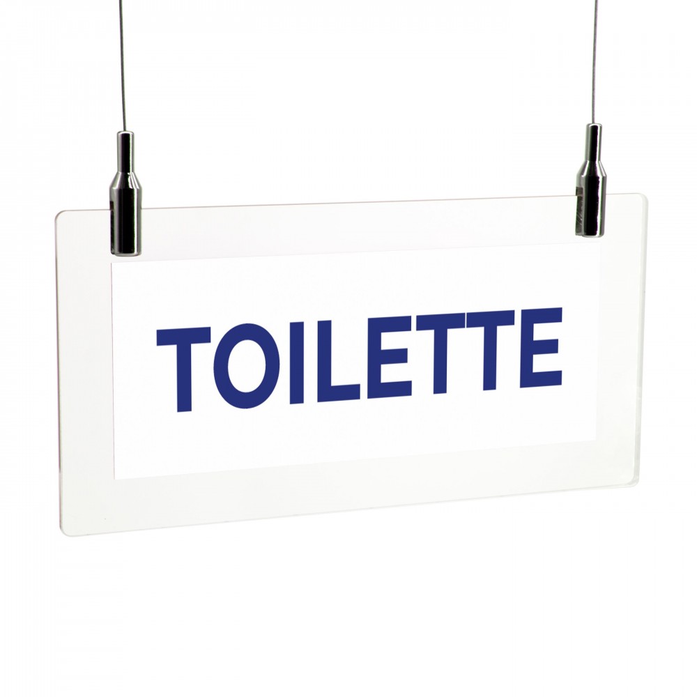 Toilette lungo v2 in plexiglass trasparente da soffitto