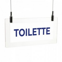 Toilette lungo v2 in plexiglass trasparente da soffitto