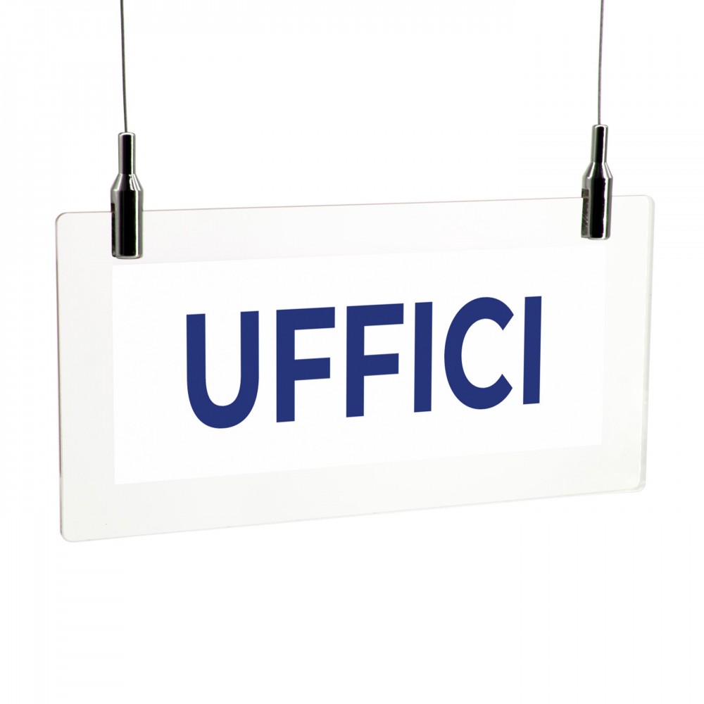 Uffici lungo v2 in plexiglass trasparente da soffitto