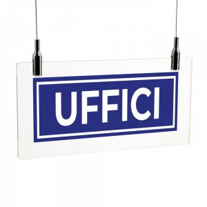 Uffici lungo v3 in plexiglass trasparente da soffitto