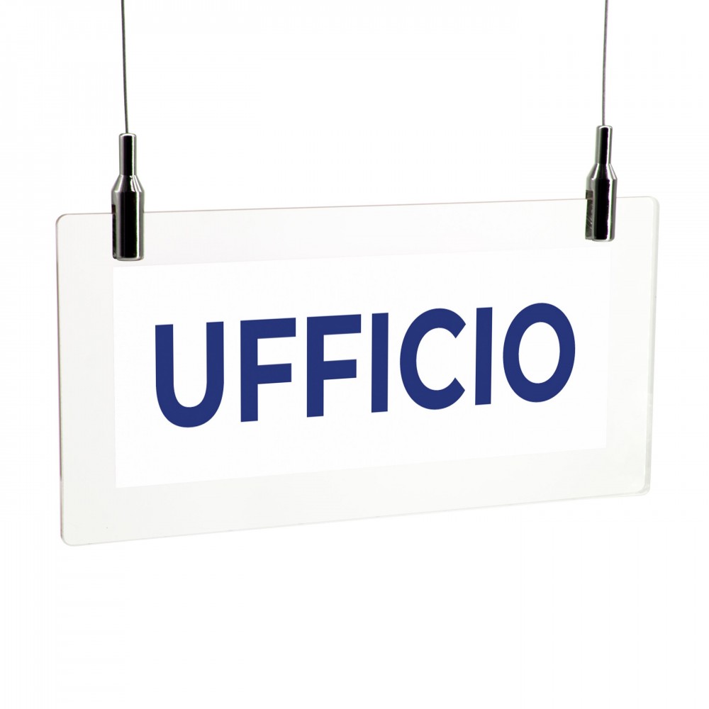 Ufficio lungo v2 in plexiglass trasparente da soffitto