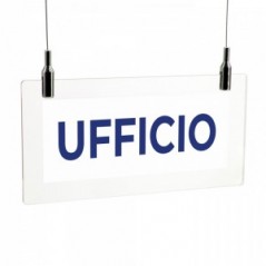 Ufficio lungo v2 in plexiglass trasparente da soffitto