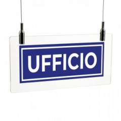 Ufficio lungo v3 in plexiglass trasparente da soffitto