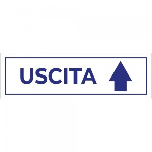 Uscita freccia alto v4 in plexiglass trasparente da soffitto