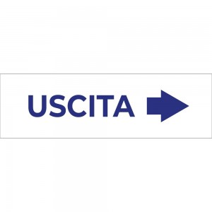 Uscita freccia destra v3 in plexiglass trasparente da soffitto