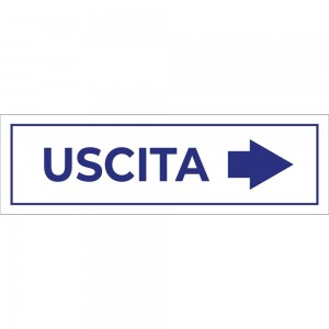 Uscita freccia destra v4 in plexiglass trasparente da soffitto