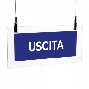 Uscita v1 in plexiglass trasparente da soffitto