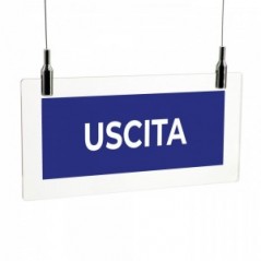Uscita v1 in plexiglass trasparente da soffitto