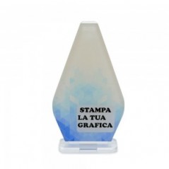 Trofeo di Partecipazione in plexiglass trasparente retrostampato goccia